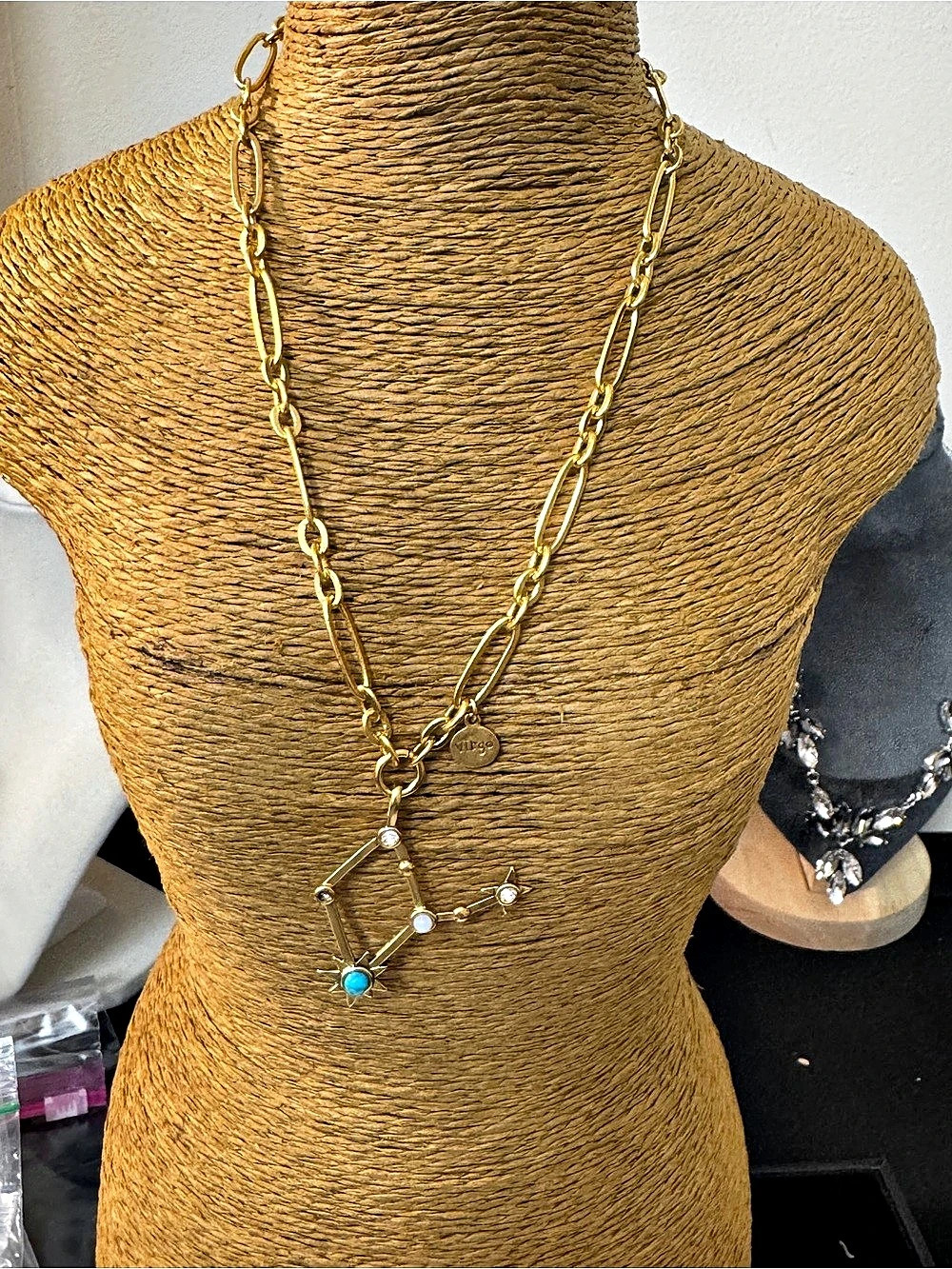 Gold-Tone Pendant Necklace 196